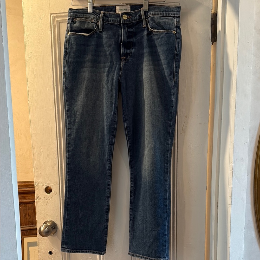 Frame Denim Blue Straight Leg Jeans Size 29